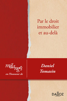 Mélanges en l'honneur de Daniel Tomasin