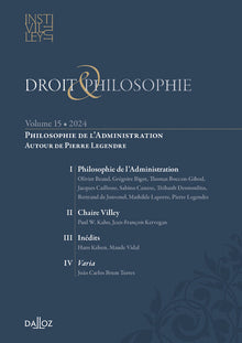 Droit & Philosophie. Volume 15