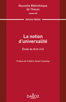 La notion d'universalité