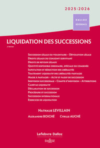 Liquidation des successions 2025/2026