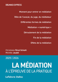 La médiation 2025/2026. A l'épreuve de la pratique