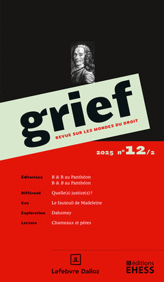 Grief, revue sur les mondes du droit, n° 12/2