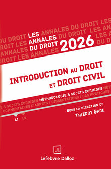 Annales Introduction au droit et droit civil 2026
