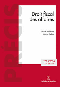 Droit fiscal des affaires 2025/2026