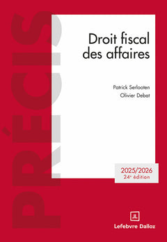Droit fiscal des affaires 2025/2026