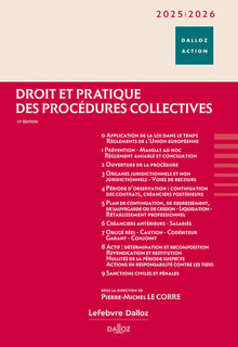 Droit et pratique des procédures collectives 2025/2026