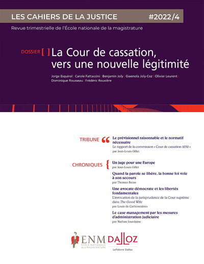 Les Cahiers de la justice 2022/4