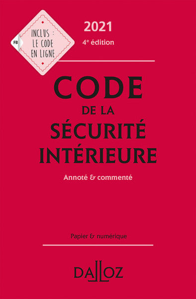 Code de la sécurité intérieure 2021