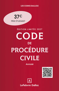Code de procédure civile 2027 annoté. Édition limitée. 118e éd.