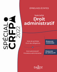 Épreuves écrites du CRFPA - Spécialité Droit administratif