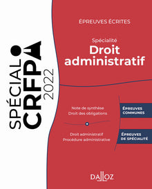 Épreuves écrites du CRFPA - Spécialité Droit administratif