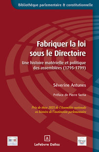 Fabriquer la loi sous le Directoire : une histoire matérielle et politique des assemblées, 1795-1799