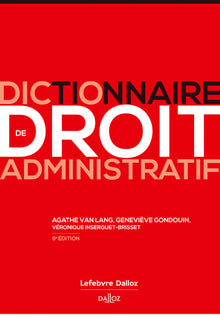 Dictionnaire de droit administratif