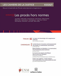 Les cahiers de la justice 2026/1