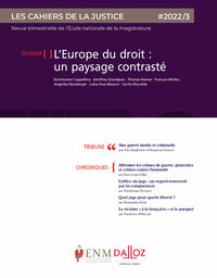 Les Cahiers de la justice 3/2022