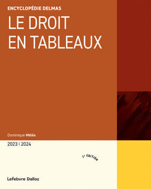 Le droit en tableaux 2023/2024 7ed