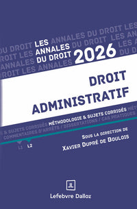 Annales Droit administratif 2026