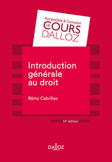 Introduction générale au droit