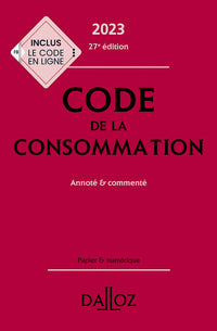 Code de la consommation 2023