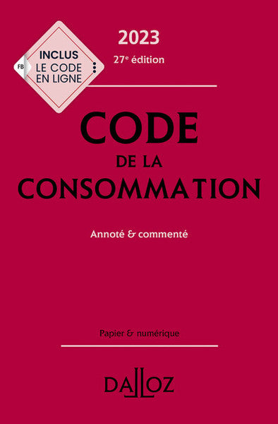Code de la consommation 2023