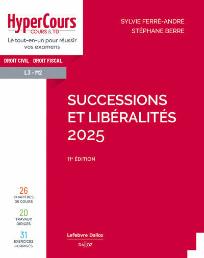 Successions et libéralités 2025