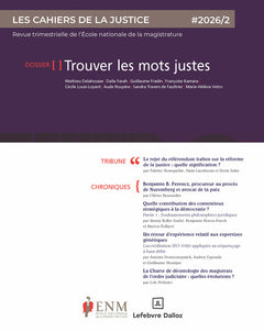 Les Cahiers de la justice 2/2026