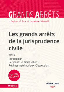Les grands arrêts de la jurisprudence civile T1