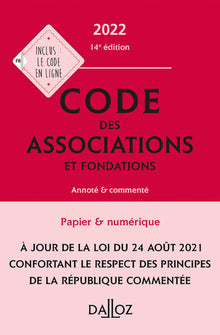 Code des associations et fondations 2022
