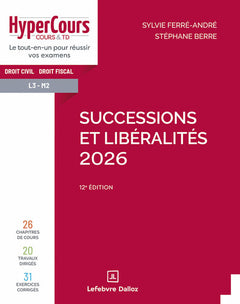 Successions et libéralités 2026. 12e éd.