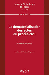 La dématérialisation des actes du procès civil