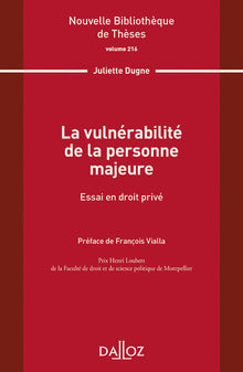 La vulnérabilité de la personne majeure - Volume 216