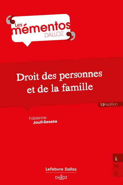 Droit des personnes, de la famille et des incapacités