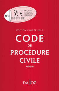 Code de procédure pénale 2022 annoté