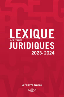 Lexique des termes juridiques