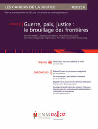 Les Cahiers de la justice 1/2025
