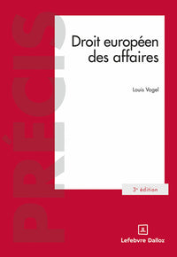 Droit européen des affaires 3ed