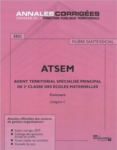 Agent territorial spécialisé principal de 2e classe des écoles maternelles 2021 ATSEM