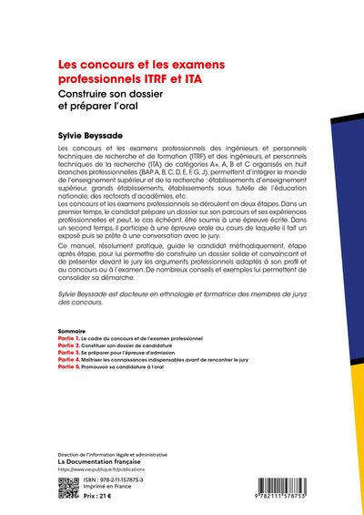 Les concours ITRF et ITA