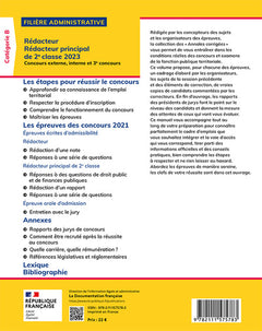 Annales Rédacteur. Rédacteur principal de 2e classe 2023