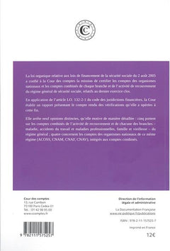 Certification des comptes du régime général de la sécurité sociale