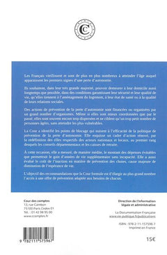 La prévention de la perte d'autonomie des personnes âgées