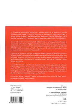 La fiscalité environnementale au défi de l'urgence climatique