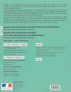 Assistant de conservation Assistant de conservation principal de 2e classe