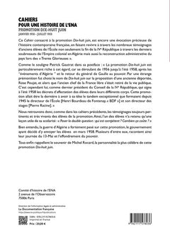 N°16 Cahiers pour une histoire de L'Ena
