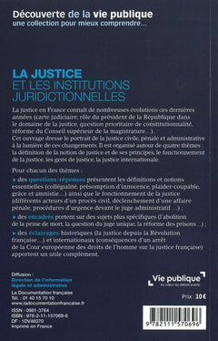La justice et les institutions juridictionnelles
