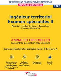 Ingénieur territorial 2022. Examen spécialités II