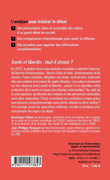 Santé et libertés : faut-il choisir ?