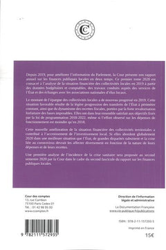 Les finances publiques locales 2020