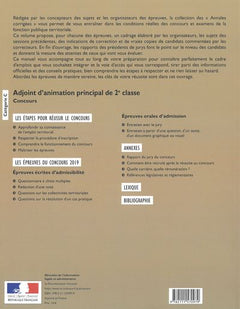 Adjoint d'animation principal de 2e classe 2021: Concours et examens