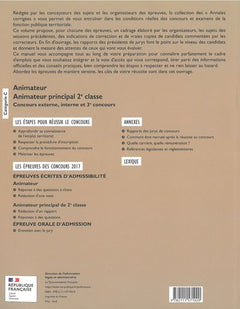 Animateur, animateur principal de 2e classe 2021 Concours